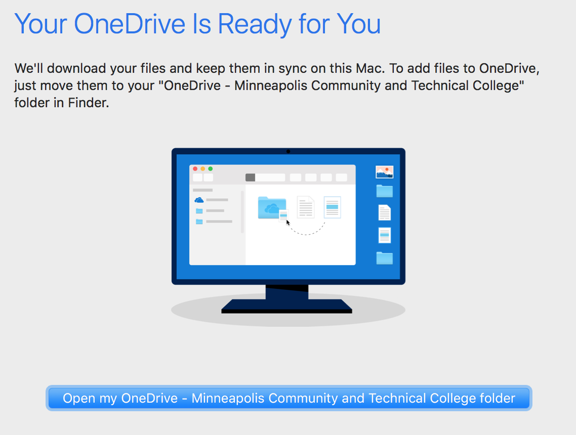 onedrive sync client on mac os x